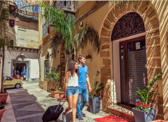 entrata per gli arrivi degli ospiti del B&B